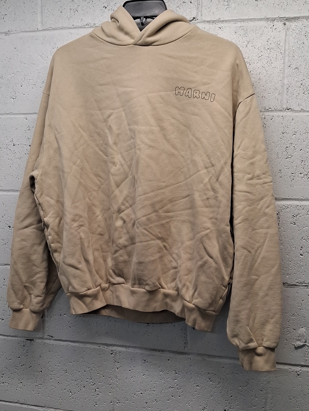 Marni Men's Neutral Beige Crewneck Hoodie
